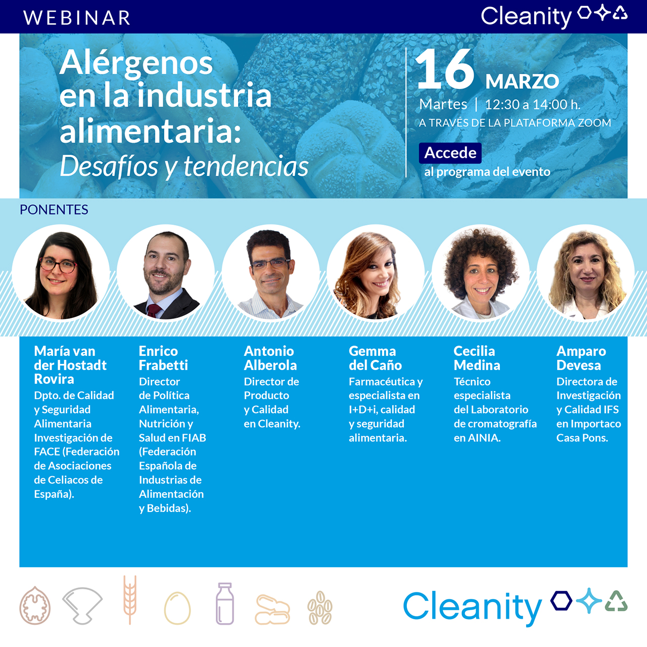 Webinar Alérgenos en la industria alimentaria Desafíos y tendencias