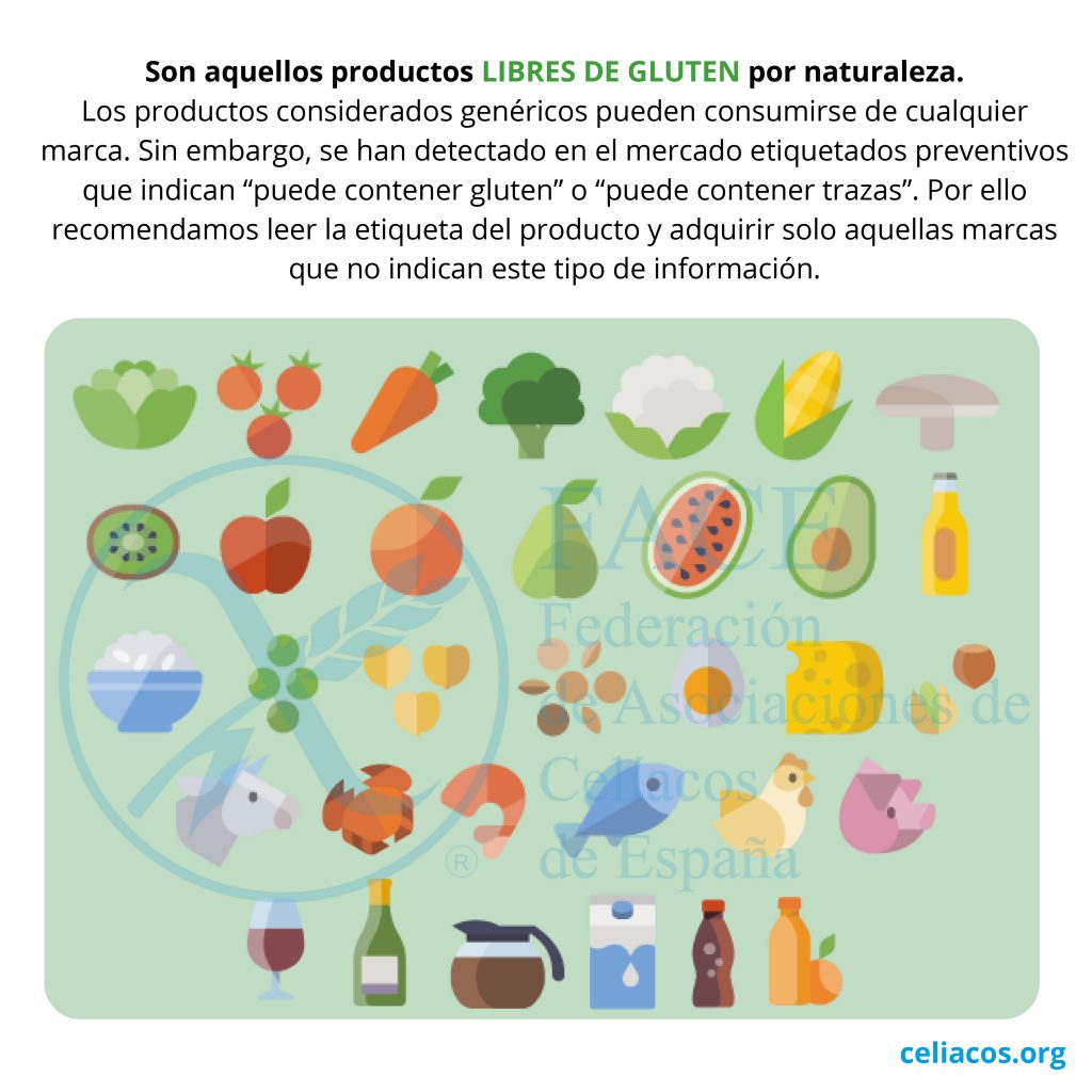 Que Son Productos Genericos Y No Genericos Asociacion De Celiacos De Malaga Acema Malaga Sin Gluten
