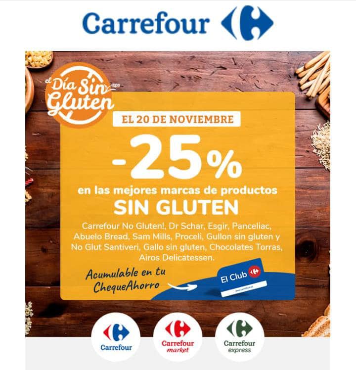 25,00% de descuento productos sin Carrefour | FACE