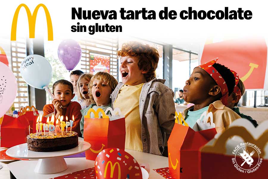 McDonalds tarta chocolate sin gluten